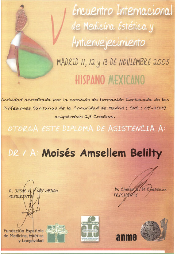 Curso internacional Hispano-Mexicano de Medicina estetica